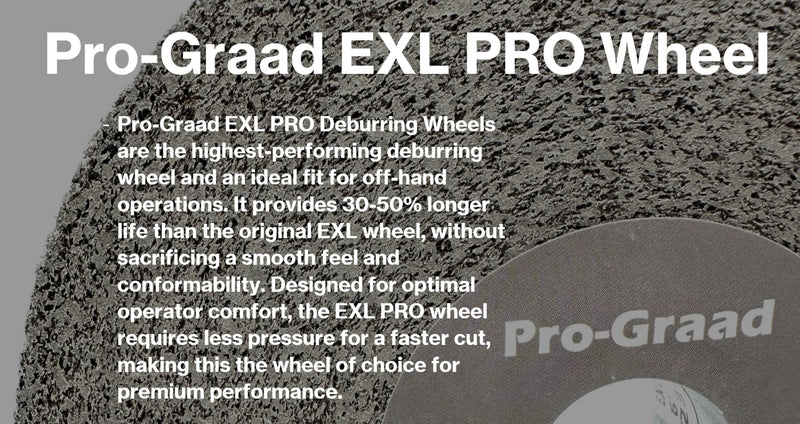 EXL PRO Convolute Deburring Polishing Wheel - 6" x 1" x 1" 9S Fine Silicon Carbide - Professional Grade - Metal Deburring, Finishing and Polishing Wheel - 94905-1 Pack