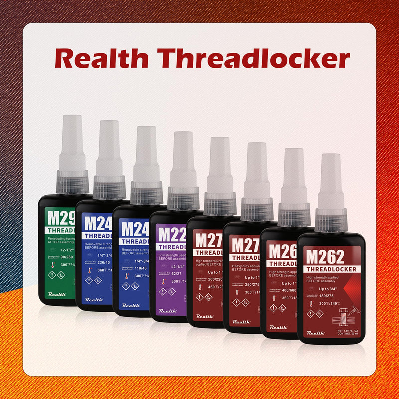 Green M290 Medium Strength Strength Gap Sealants 50ml Bottle Green for Sealing Metal Bolts Nuts and Anti-Rust(M290)