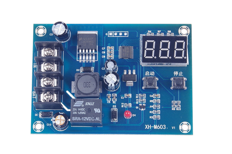NOYITO 12V 24V Battery Charging Control Board (12-24V MAX30V) Battery Charge Control Switch Auto Power Off Safe and Energy Saving