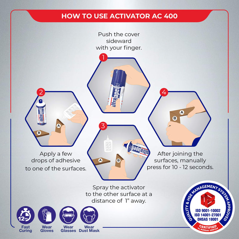 Activator (2 x 13.5 fl oz) Spray Accelerator for CA Super Glues (2 Pack) 2 Pack