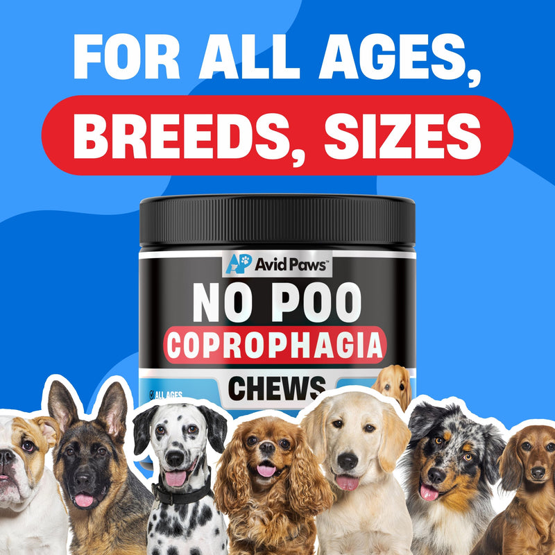 No Poo Chews for Dogs - Coprophagia Deterrent for Dogs - Stop Eating Poop for Dogs - Dog Poop Eating Deterrent - Forbid Stool Eating Deterrent for Dogs with Probiotics & Enzymes for Digestive Health - PawsPlanet Australia