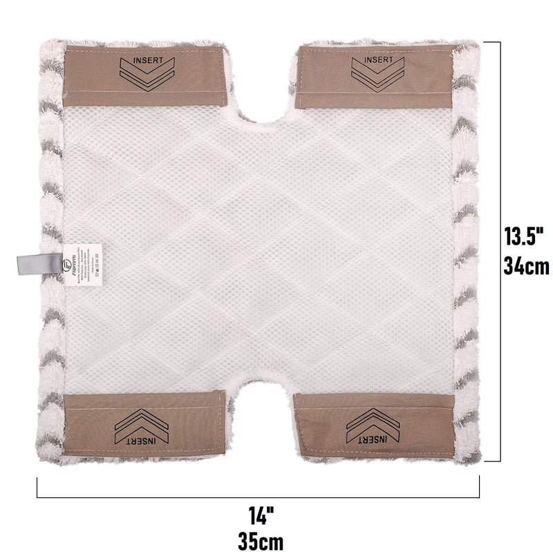 2 Pack of Steam Mop Pad for Shark Genius Lift-Away Pro S5003D S5002Q S5003A S6001W S6001WM S6002 S6002C S6003D S6003 S3973 S3973D S3973WM, Washable Reusable Replacement Mop Head by F Flammi 1 - NewNest Australia