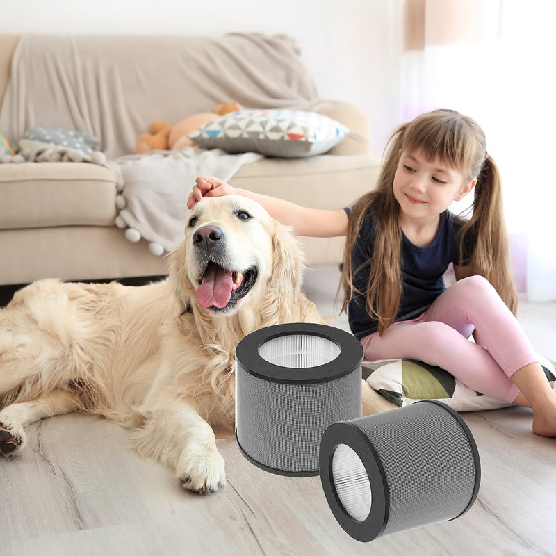 TT-AP006 Filter True HEPA Compatible with TaoTronics TT-AP006 Air Purifier, 3-in-1 H13 High-Efficiency Activated Carbon Filter