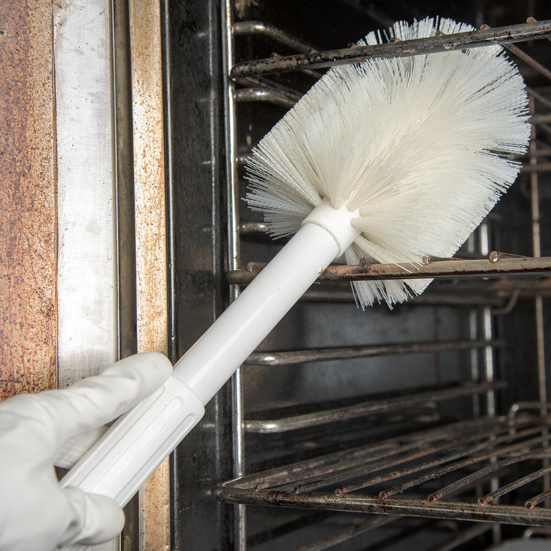 SPARTA Industial Tank Brush Pipe Brush, Drain Brush with Handle for Commercial Kitchens, Polyester, 5 Inch, White