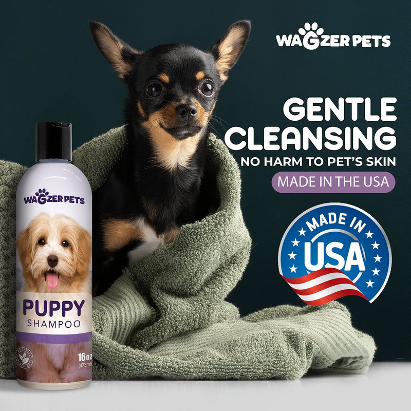 Puppy Shampoo | Natural Puppy Formula Dog Shampoo for Sensitive Skin | Gentle Support Shampoo for Dogs | Puppy Wash for Itchy Skin, Soothes, Cleanses, and Moisturizes | 16 oz - PawsPlanet Australia