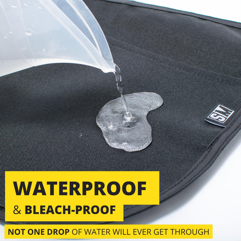 Waterproof Professional Cleaning Apron. Designed for Pro Cleaners Like a Cleaning Caddy Around Your Waist Standard Jet Black