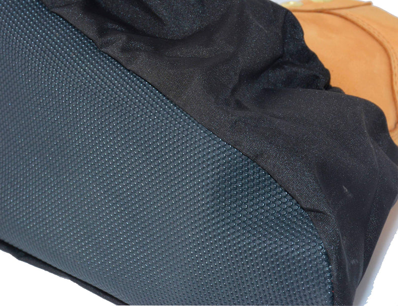 2 Pairs Non Slip waterproof Reusable shoe Covers for contrators and Carpet Floor Protection, Machine Washable. X-LARGE Extra Large Black