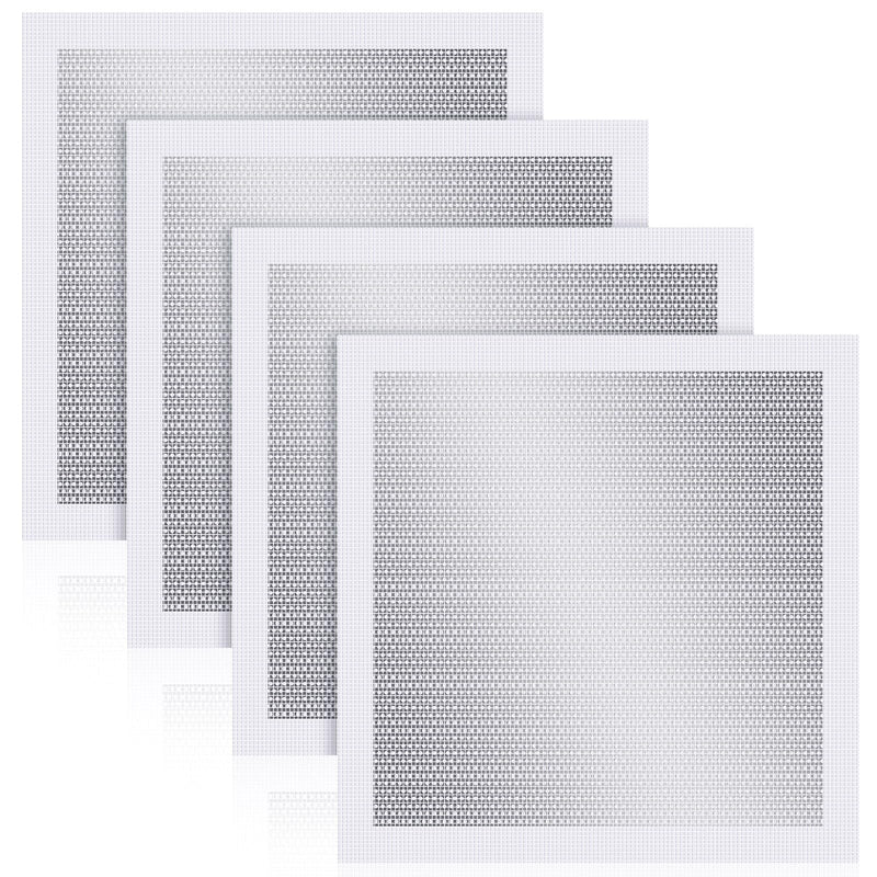4 Pcs 12x12 Inch Drywall Repair Kit Self Adhesive Mesh Drywall Repair Patch Set with Sanding Pads and Scraper Heavy Duty Metal Aluminum Dry Hole Patch Tools for Large Hole Wall Ceiling Tool 12 x12" 4