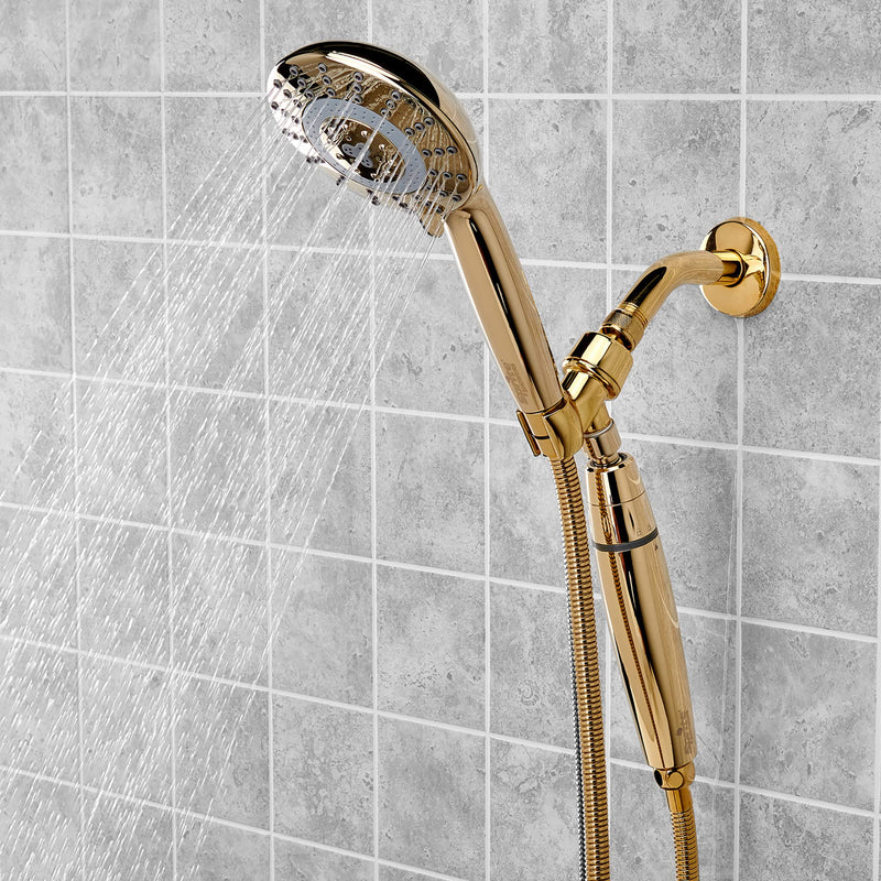 Sprite HF2-GD Shower Hose Filter 2 with HHC Filter Cartridge, Gold