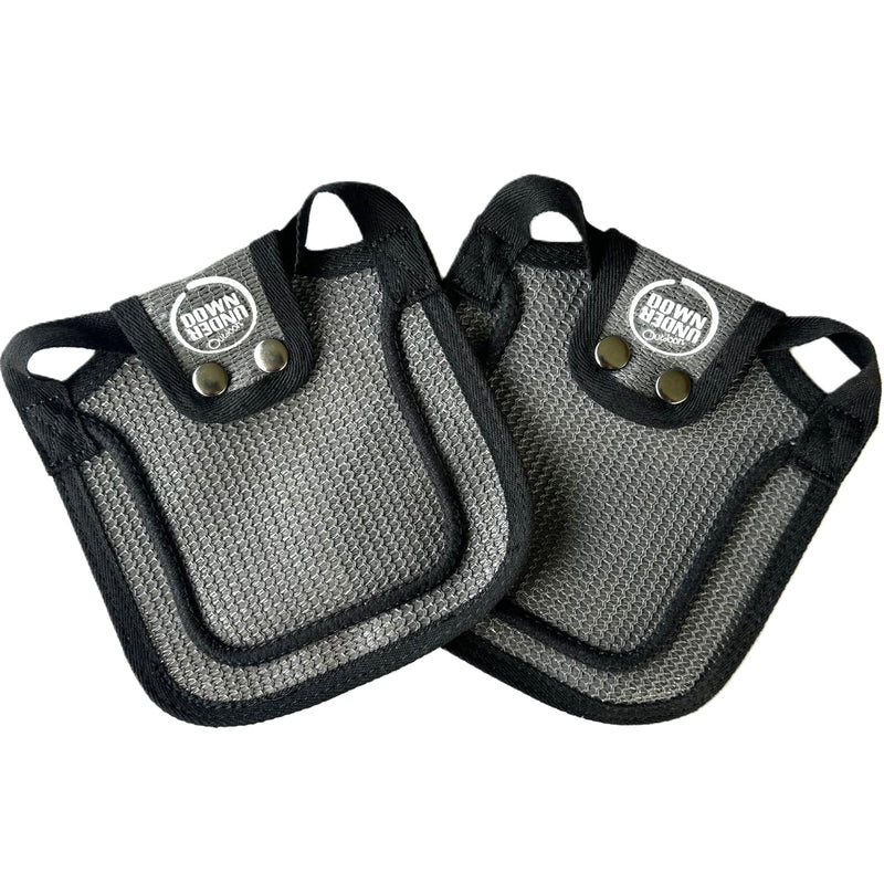 DOWN UNDER OUTDOORS 2 Pack Small Chicken Saddles for Bantams and Young Birds, Includes Shoulder Covers (Grey Mesh) grey mesh