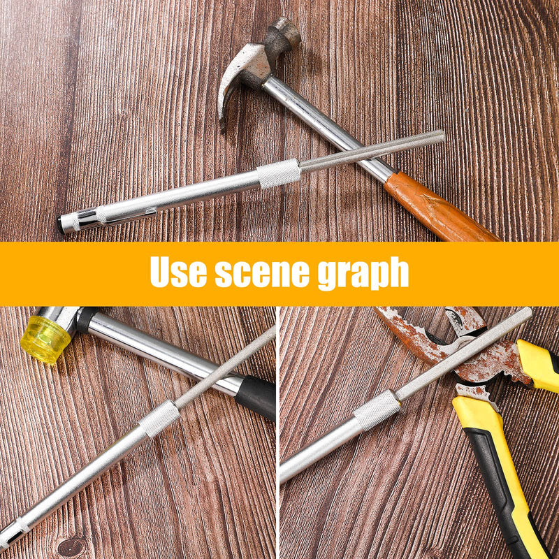 Honoson Diamond Glass File Crystal Repair File Metal Grit Tool Cemented Carbide Metal Grit Tools Crystal Glass Diamond Repair(1 Piece) 1