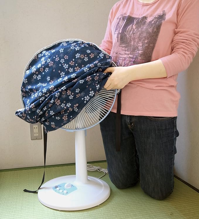 Nippon Insole Industry Washable Fan Storage Cover, Rose Garden Pattern Made in Japan - NewNest Australia