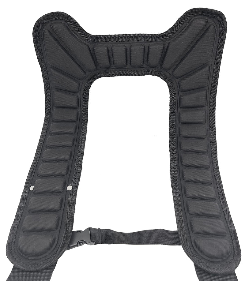 B616 Deluxe Suspender Harness w/Molded Air Channel Shoulder & Neck Padding, Chest Strap & Metal Spring Hooks 1