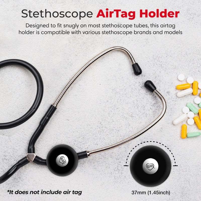 Stethoscope AirTag Holder, Attach to Never Lose Your Stethoscope (Pack of 1)