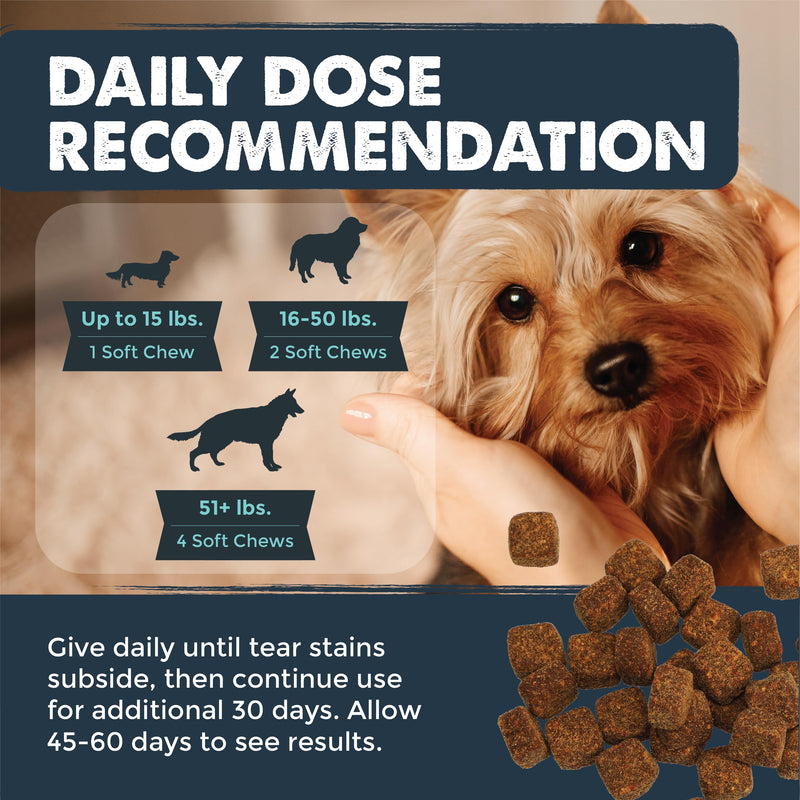 Mighty Paw Waggables Eyes (Made in USA) | Tear Stain Chews for Dogs. Vision and Tear Stain Support Eye Supplements for Dogs. Lutein Dog Tear Stain Supplement. Lubricates Eyes, Immune Support (120 Ct) - PawsPlanet Australia