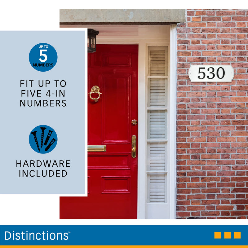 Hillman 848711 Paintable Address Plaque, White 6" x 16"