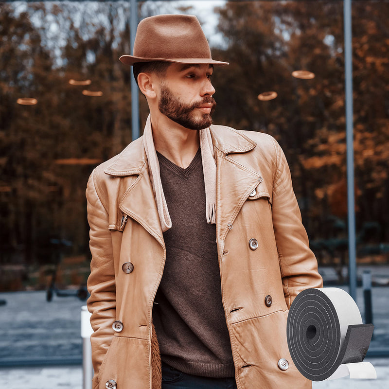 Hat Tape Roll 60" (5 Feet) - Hard Hats Size Reducer Foam Filler - Cap Sizing Strip Insert - for Fedora, Baseball Caps, Pana, Straw, Cowboy, Western Medium 60" (5 Feet)