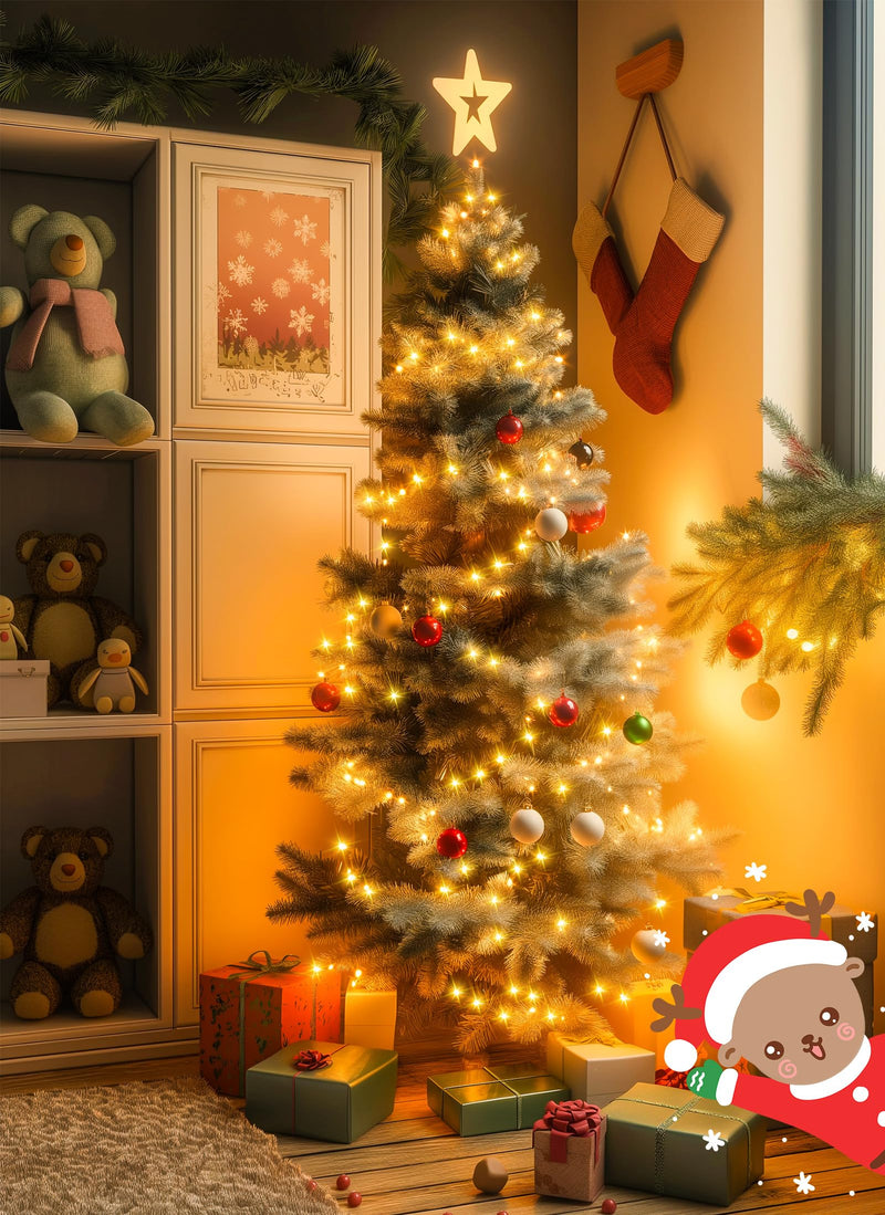 Minetom USB Fairy Lights Plug in, 33 ft 100 LED Twinkle String Lights with Remote and Timer, Waterproof 8 Modes Starry Lights for Indoor Wreath DIY Party Wedding Christmas Decoration, Warm White 1 Pack