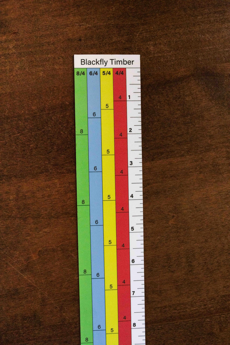Magnetic Sawmill Scale C | Universal Lumber Guide fits Woodland Mills | Removable Milling Ruler (4/4, 5/4, 6/4, 8/4")