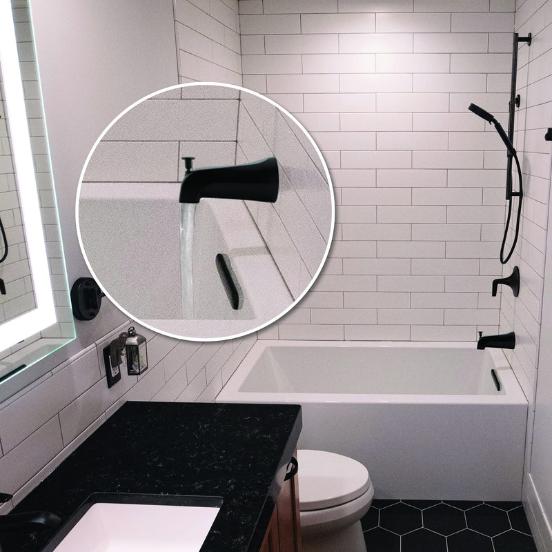 Danco 11079 Tub Spout, No Size, Matte Black With Diverter
