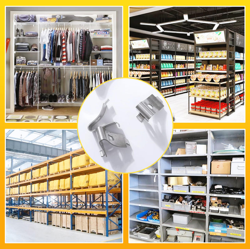 Shelf Clips 30pcs 201 Stainless Steel Metal Shelf Clips for Cabinet Shelf Support Clips for Shelf Pilaters Adjustable Shelving System DIY Cabinet Bookshelf Sheving 30 pcs Silver