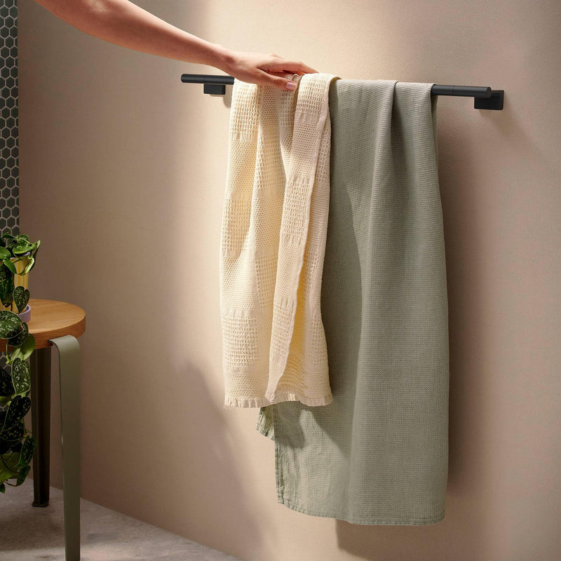 hansgrohe AddStoris S Modern Towel Bar, 24" in Matte Black, 41767670