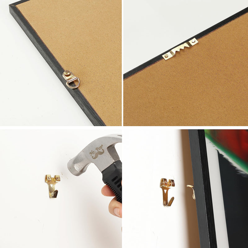 Mr. Pen- Picture Hanging Kit, 220pc, Picture Hangers, Nails for Hanging Pictures, Wall Hangers, Picture Hanging, Picture Hanging Hooks, Frame Hanging Hardware, Picture Hooks, Wall Hanging Kit 220 Pack Gold