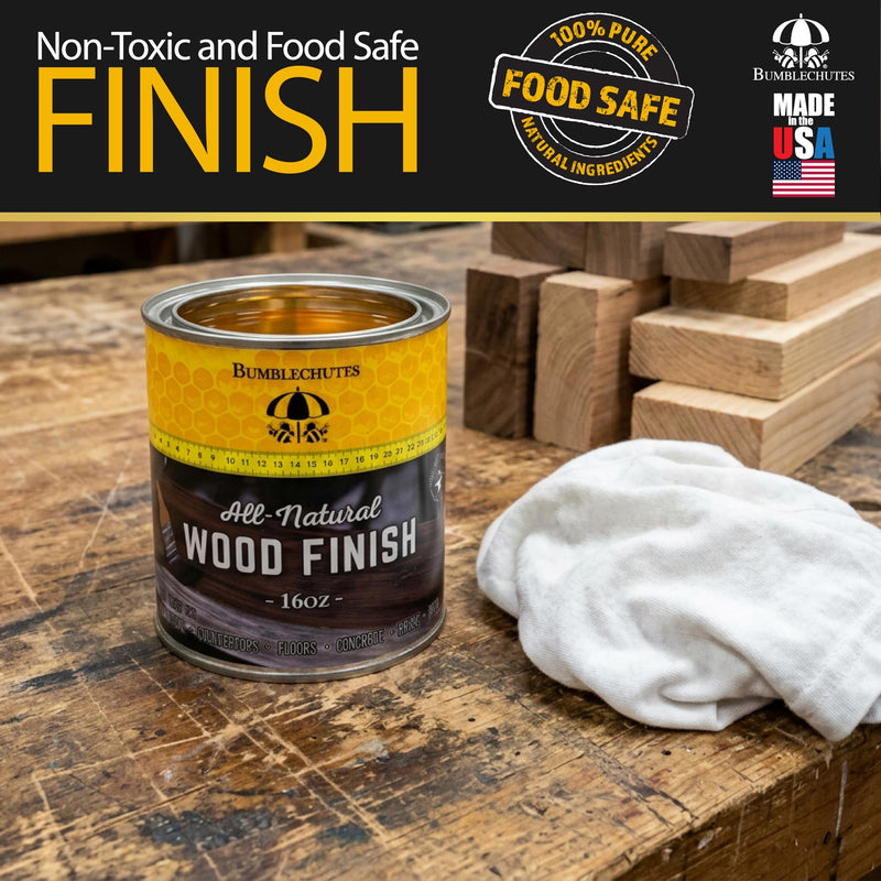 All-Natural Wood Finish Polymerized Tung Oil & Citrus Solvent for Wood 16oz