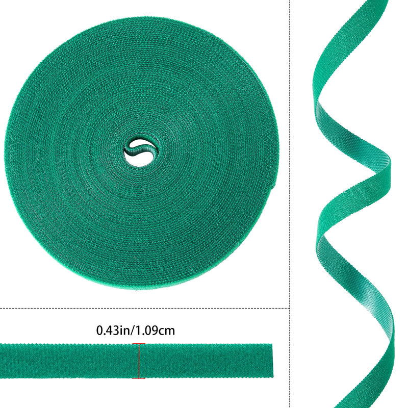 1 roll Garden Tie Green Tape Twist Ties for Plants Tomato Plant Support for Effective Growing for Climbing Plants,Reusable Adjustable Garden Plant Ties Gardening Strap 32.8ft