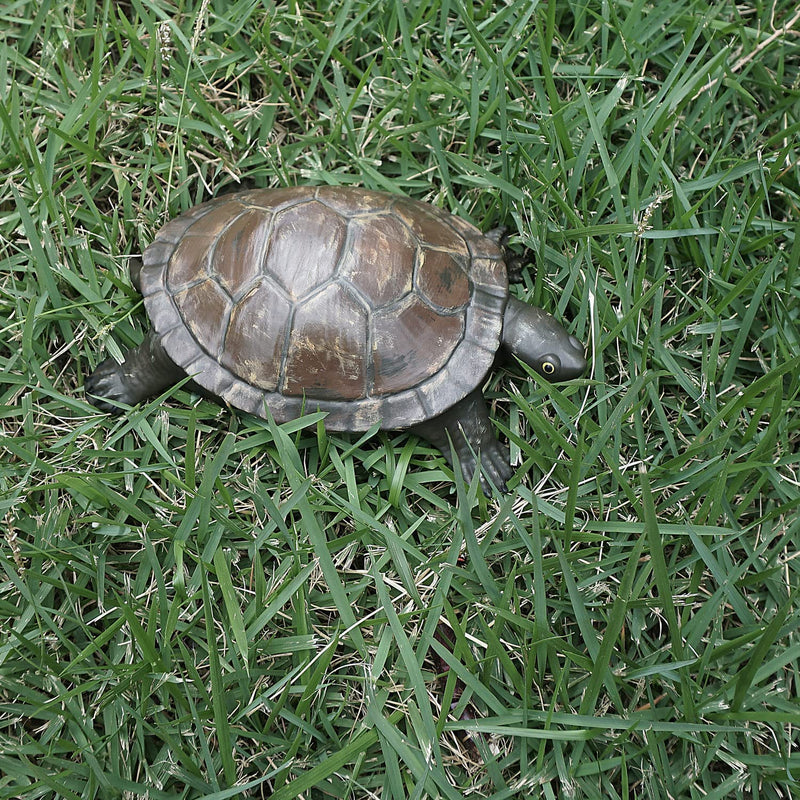 Spare Key Hider Turtle Shape Garden Decoration Safe Holder for Outdoor Yard Large Size Design (3.8×5.7×1.6 inchs)