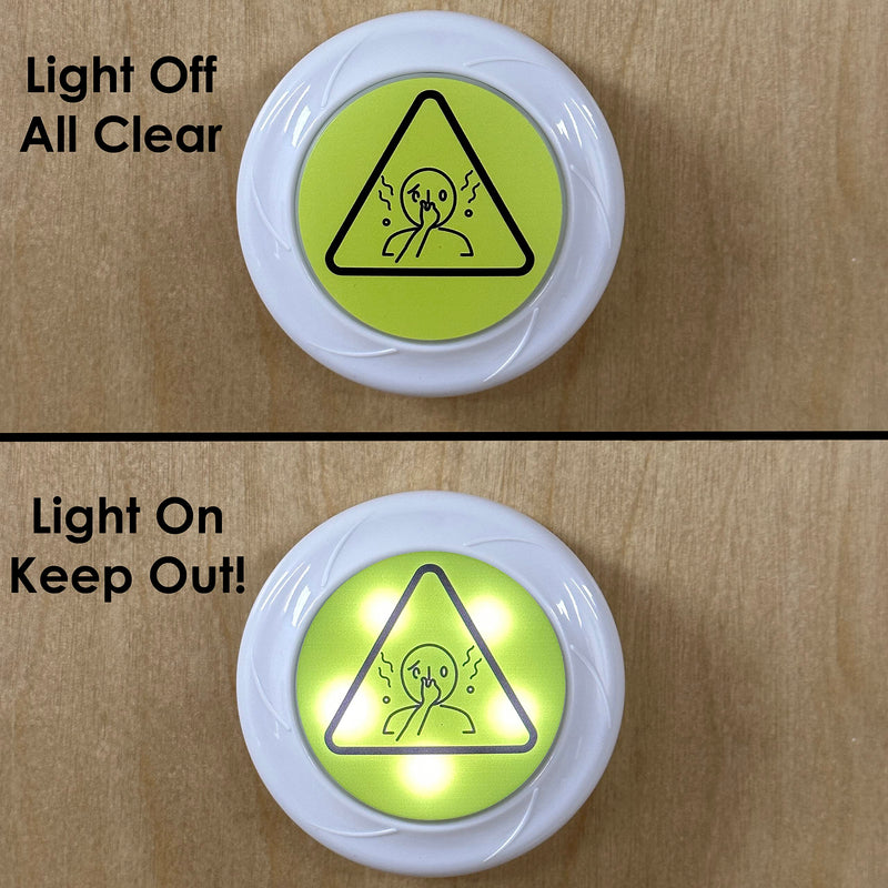HOTZ StinkAlert Bathroom Light Toilet Warning Timer - Dad Birthday Gift, Funny Men Birthday Idea Unique - White Elephant Gift for Guys Includes Batteries