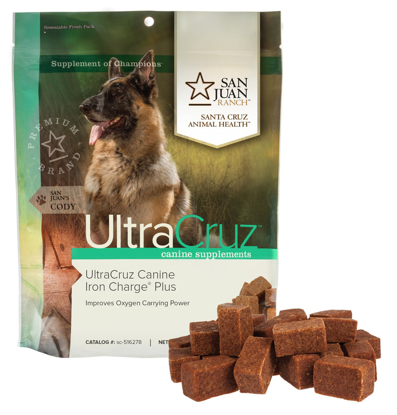 UltraCruz Canine Iron Charge Plus Supplement for Dogs, 60 Tasty Chews - PawsPlanet Australia