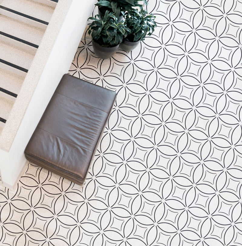 2 Pcs12 x 12" Tile Stencil Painting Stencil for Walls and Floors - Reusable - Stencils for Painting - Stencil for Home Decor (Design-5) Design-5