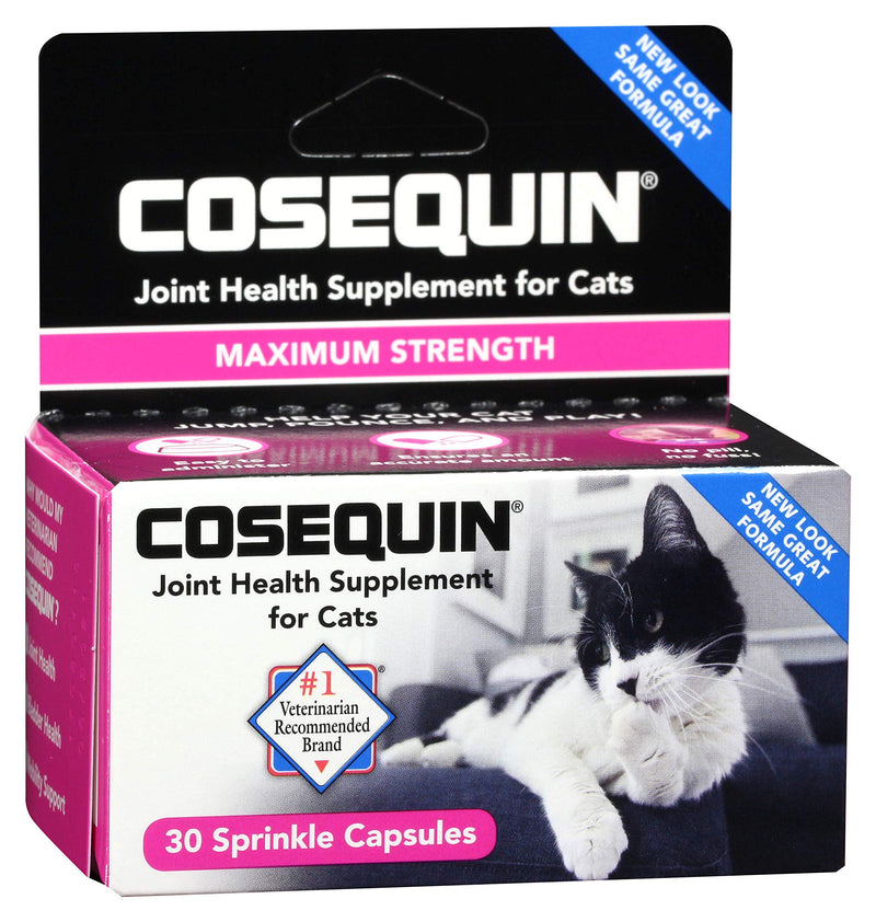 Nutramax Cosequin Joint Health Supplement for Cats - with Glucosamine and Chondroitin, 30 Capsules (Pack of 2) - PawsPlanet Australia