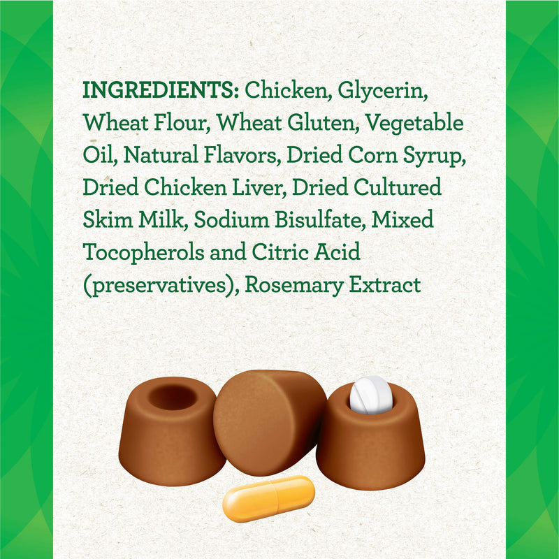 Greenies PILL POCKETS for Cats Natural Soft Cat Treats, Chicken Flavor, 1.6 oz. Pack (45 Treats) 45.4 g (Pack of 45) - PawsPlanet Australia