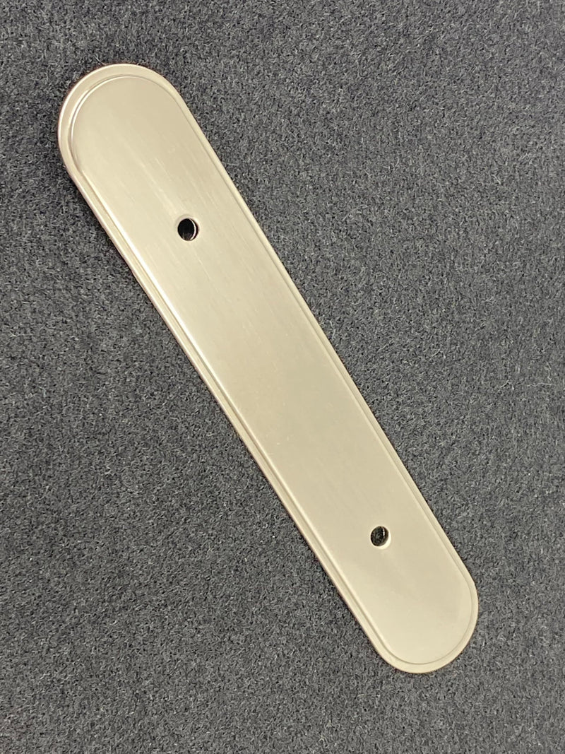 CKP Brand #300 3 in. (76mm) Oval Backplate, Brushed Nickel - 25 Pack