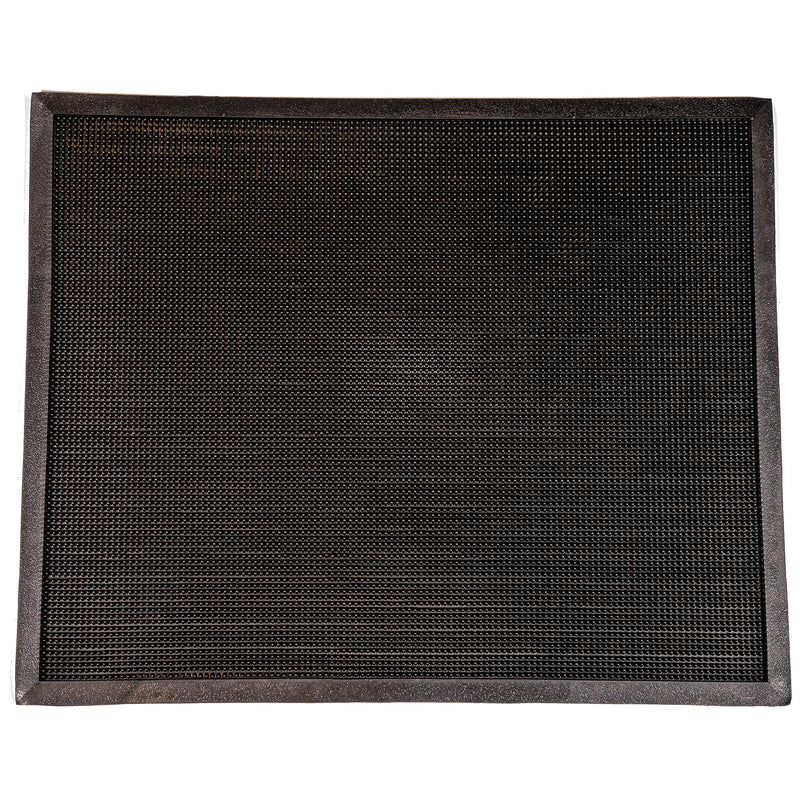 Durable Corporation-396S2432 Heavy Duty Rubber Fingertip Outdoor Entrance Mat, 24" x 32", Black