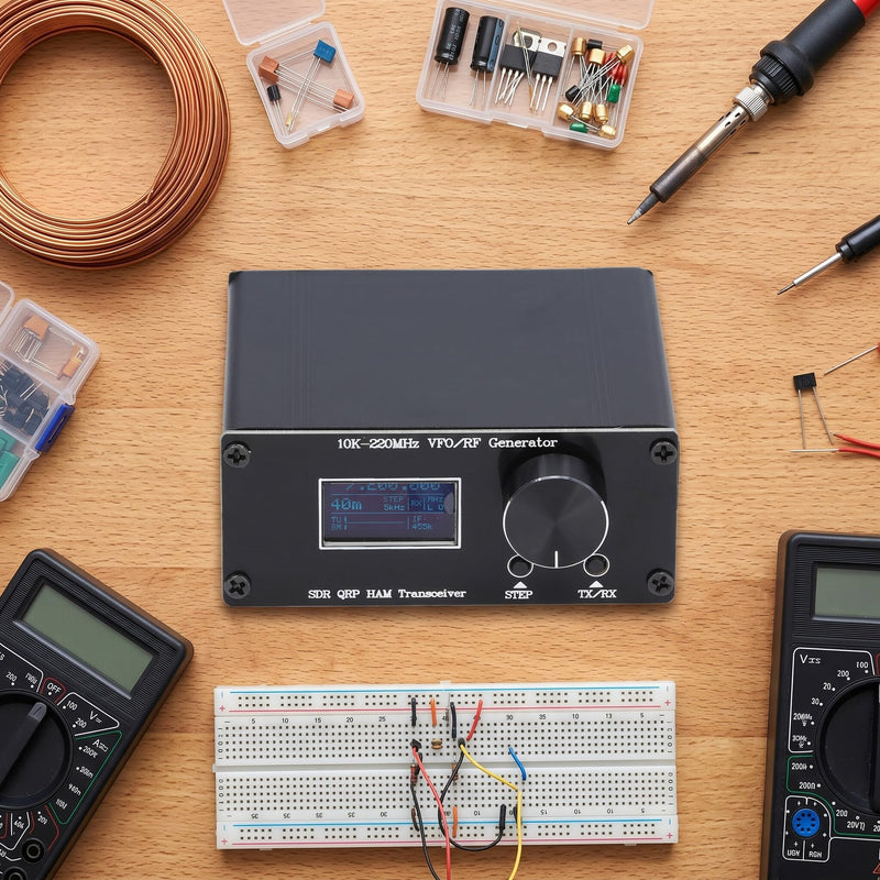 Mobile SDR QRP HF Transceiver VFO Functional Generator with USB Cable 10K‑220MHz