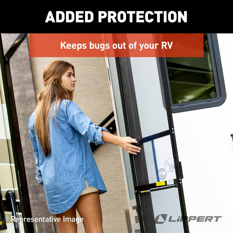 Lippert Screen Shot Automatic RV Screen Door Closer, 30", Compatible with Lippert Entry Doors Only, Easy DIY Installation, Hardware Included, 1-Year Warranty - 730815 30 Inch