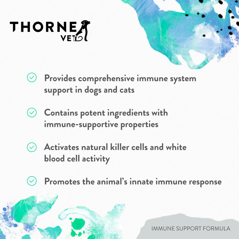ThorneVET Immune Support Formula Powder – Immune Support for Dogs & Cats, 90 Scoops - PawsPlanet Australia