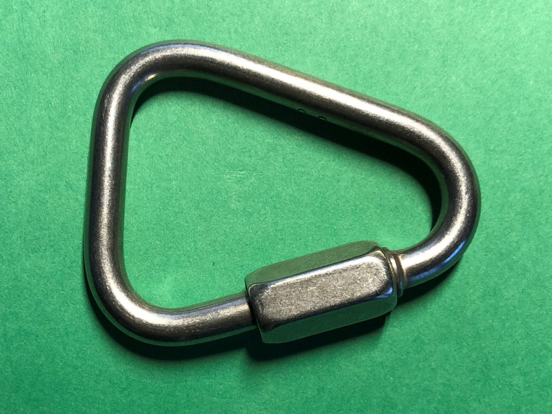 US Stainless 10 Pieces Stainless Steel 316 Delta Quick Link 3/16" (5mm) Marine Grade Triangle