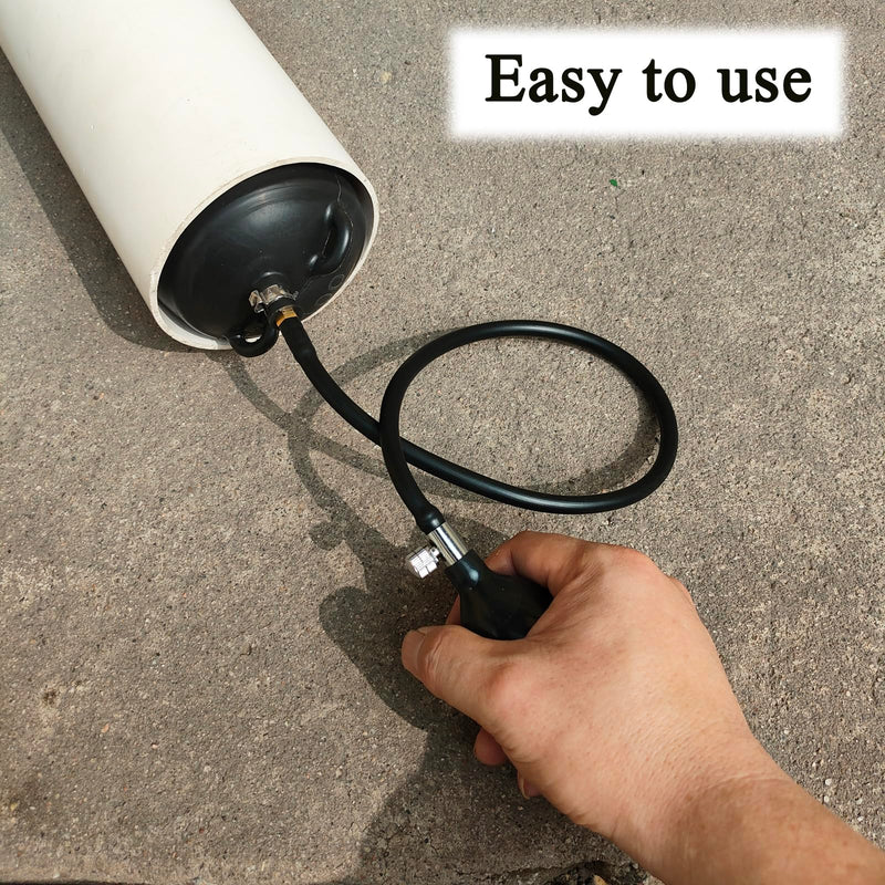 Sewer Test Plug,Test Plug Plumbing,Inflatable Pipe Plug,Inflatable Pipe Plug Balloon Plug,Self-contained Hand Inflatable Ball. (4 inches) 4 inches