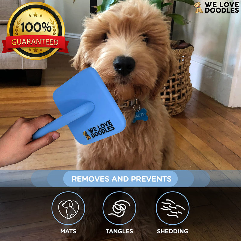 We Love Doodles Grooming Kit - Large Slicker Brush & Shampoo for Goldendoodles - PawsPlanet Australia