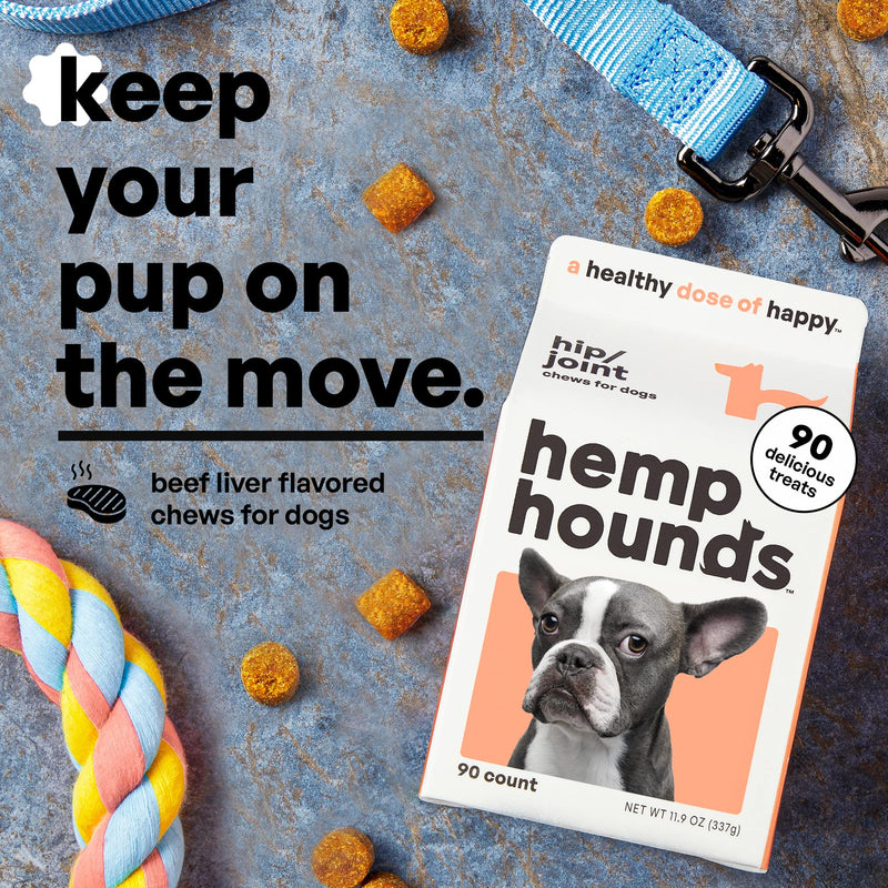 Adaptogenic Joint Supplement for Dogs- Glucosamine Chondroitin for Dogs with Green Lipped Mussels - MSM - 90 Chews - Dog Pain Supplement - Inflammation Relief Chews - Beef Liver Flavor