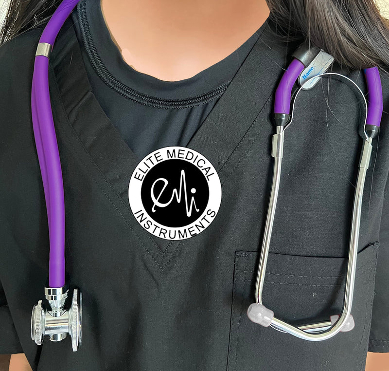 EMI Purple Sprague Rappaport Dual Head Stethoscope for Nurses and Medical Professionals