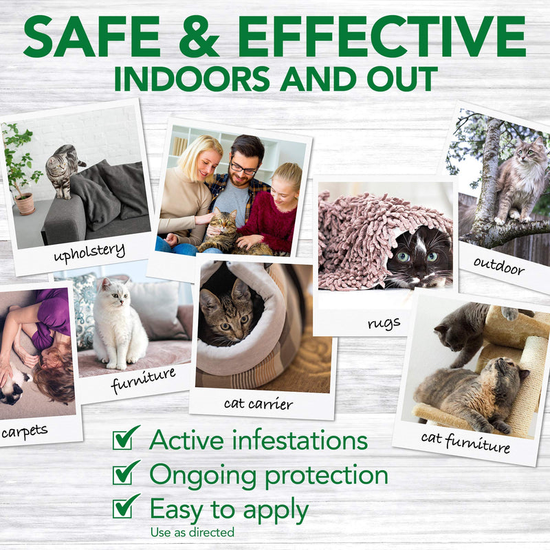 Vet's Best Flea and Tick Home Spray for Cats | Flea Treatment for Cats and Home | Flea Killer with Certified Natural Oils 32 Fl Oz (Pack of 1) - PawsPlanet Australia