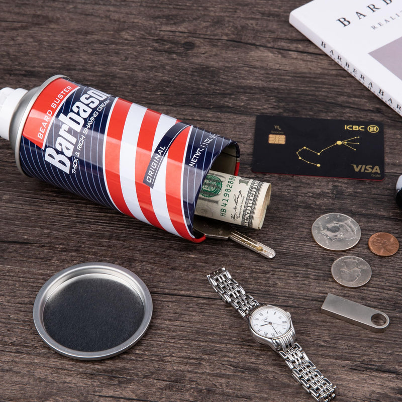 BarGifts Hidden Safe Fake Spray Can with Hidden Compartment, Hidden Storage Keep Your Valuables Safe Like Money, Keys, and Jewelry- Foam