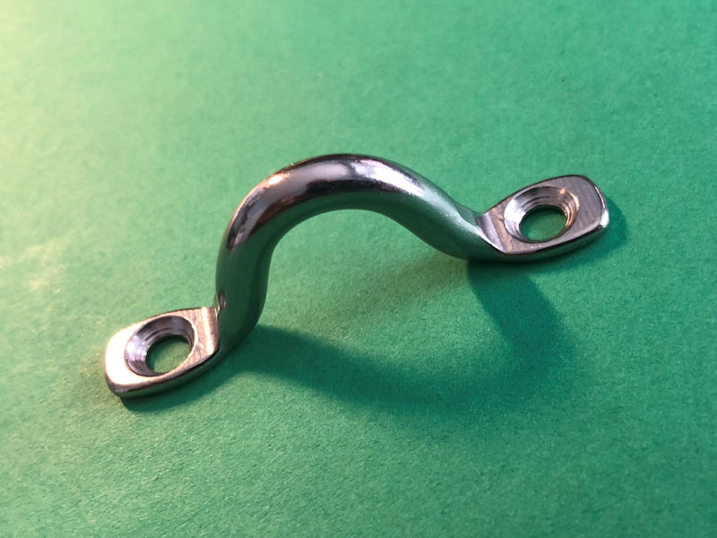 US STAINLESS 50 Pieces Stainless Steel 316 3/16" (5mm) Pad Eye Bimini 2" Length Marine Grade