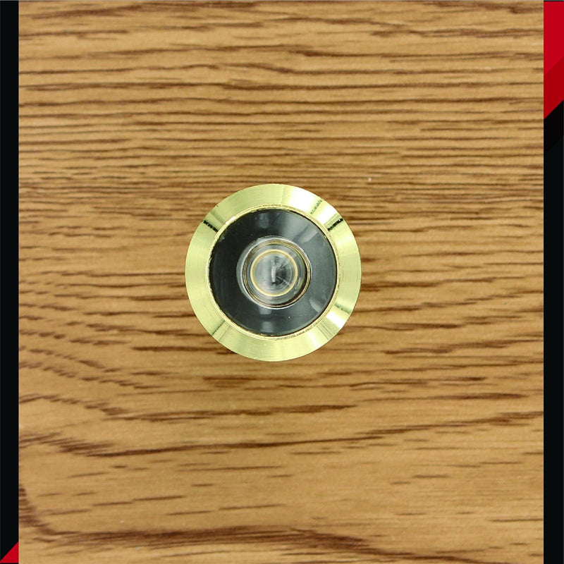HD Lens 180 Degree Bright Brass Door viewer Peephole for 1-1/2" to 2-1/4" Doors