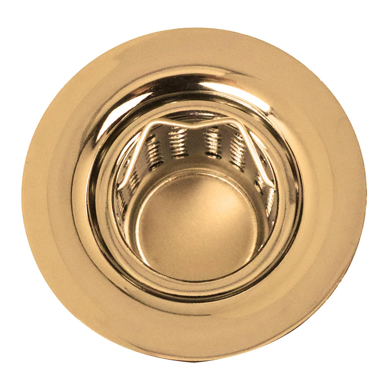 Westbrass A218-01 Junior Bar and Laundry Sink Drain Assembly with Removable Strainer Basket, Polished Brass
